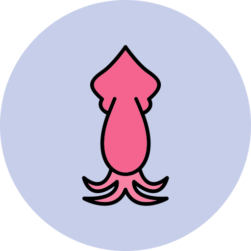 calamar Generic Outline Color icono