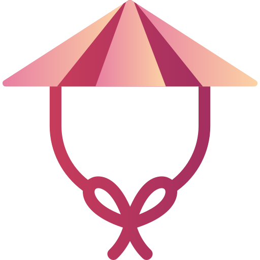 sombrero chino Generic Flat Gradient icono