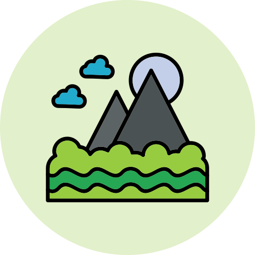 berg fuji Generic Outline Color icon