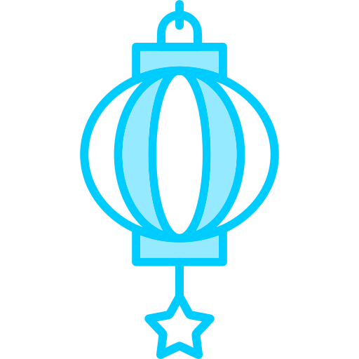 lanterne chinoise Generic Blue Icône