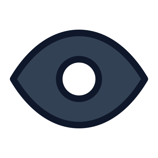 Глаз Generic Outline Color иконка