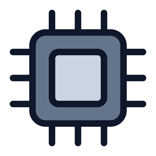 マイクロチップ Generic Outline Color icon