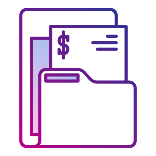 Financial database Generic Lineal Color Gradient icon