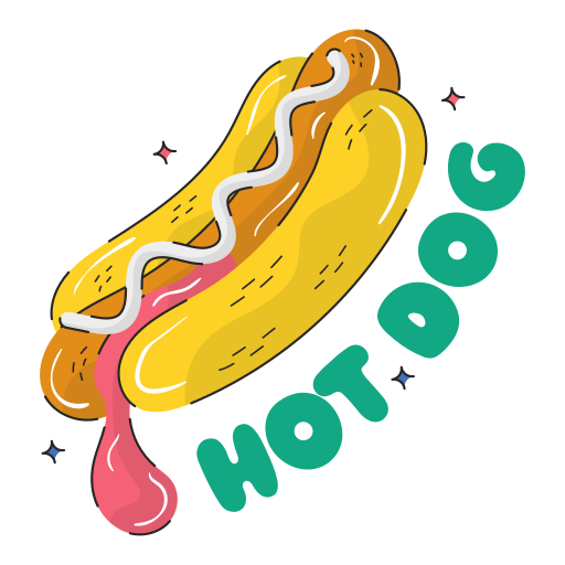 hotdog Generic Outline Color icon