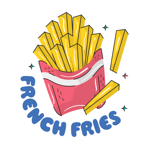 French fries Generic Outline Color icon