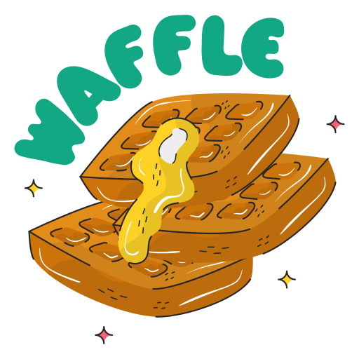 Waffle Generic Outline Color icon