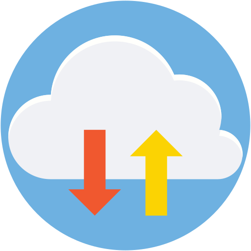 Cloud storage Generic Rounded Shapes icon