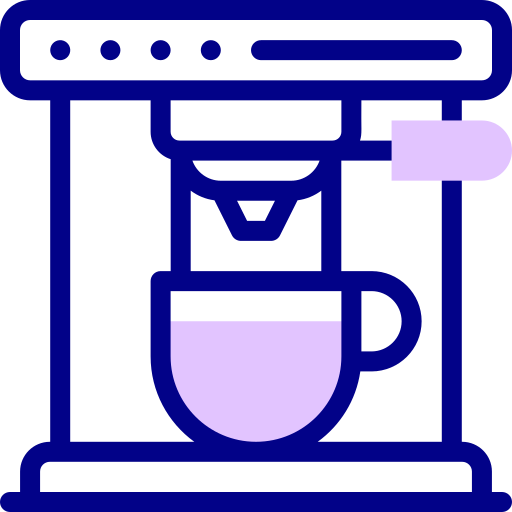コーヒーメーカー Detailed Mixed Lineal color icon