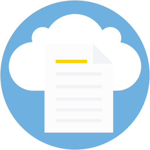Cloud data Generic Rounded Shapes icon