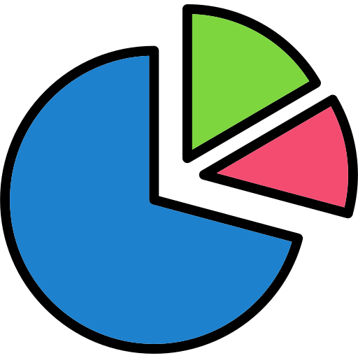円グラフ Generic Outline Color icon