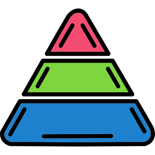 pyramide Generic Outline Color Icône