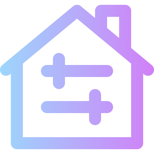 automatización del hogar Super Basic Rounded Gradient icono