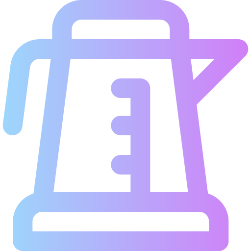 Electric kettle Super Basic Rounded Gradient icon