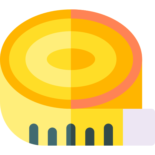 maßband Basic Rounded Flat icon