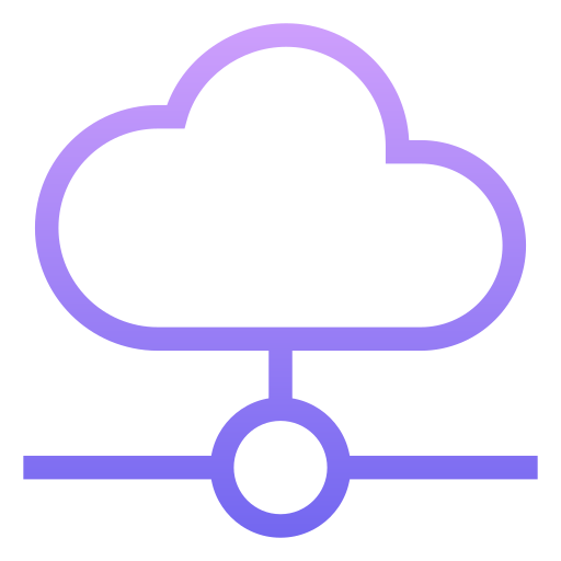 Cloud network Generic Gradient icon