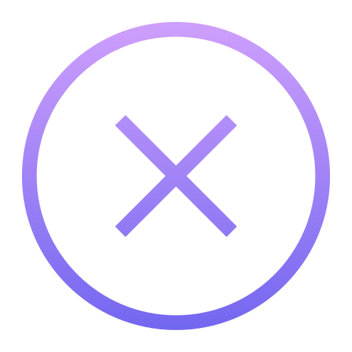 Cross Generic Gradient icon