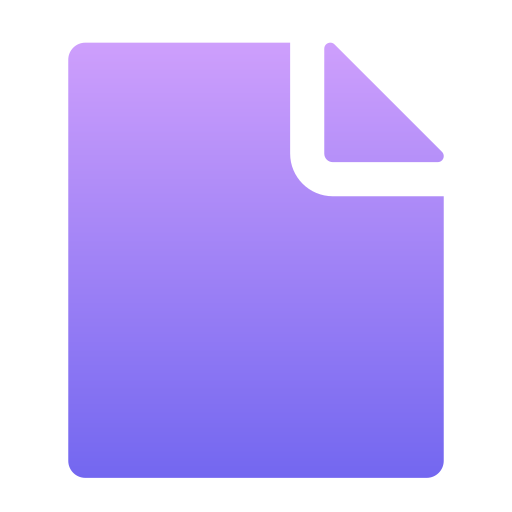 ファイル Generic Flat Gradient icon