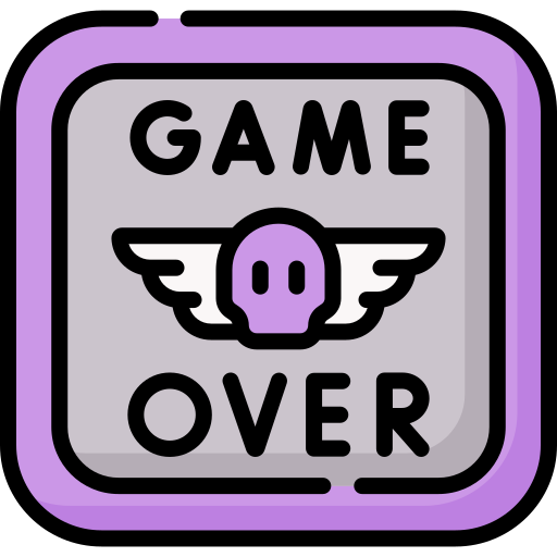 game over Special Lineal color icona
