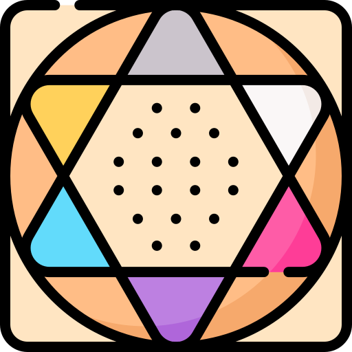 Chinese checkers Special Lineal color icon