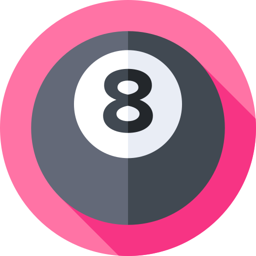 8 ball Flat Circular Flat icon