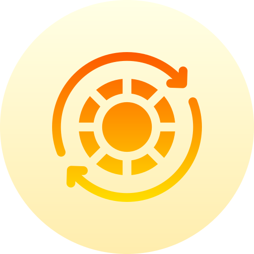 도박 Basic Gradient Circular icon
