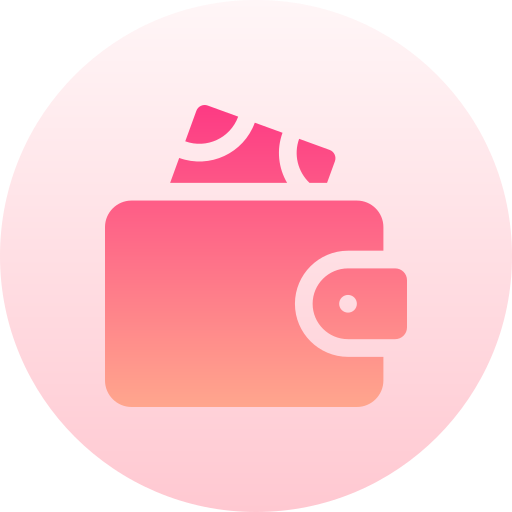 portafoglio Basic Gradient Circular icona