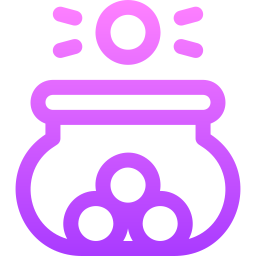 tombola Basic Gradient Lineal color Icône