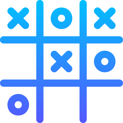 Tic tac toe Basic Gradient Lineal color icon