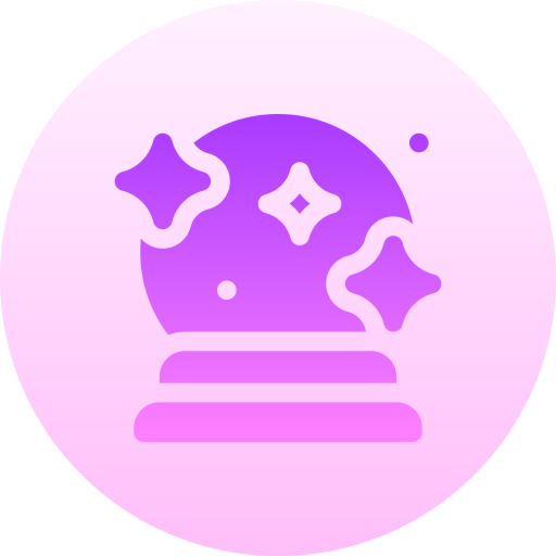 수정 구슬 Basic Gradient Circular icon