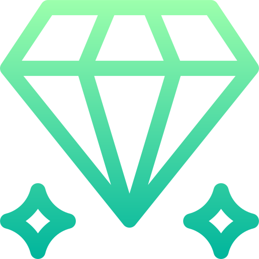 Diamond Basic Gradient Lineal color icon