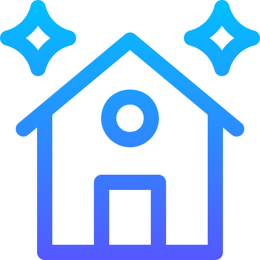 casa Basic Gradient Lineal color icono