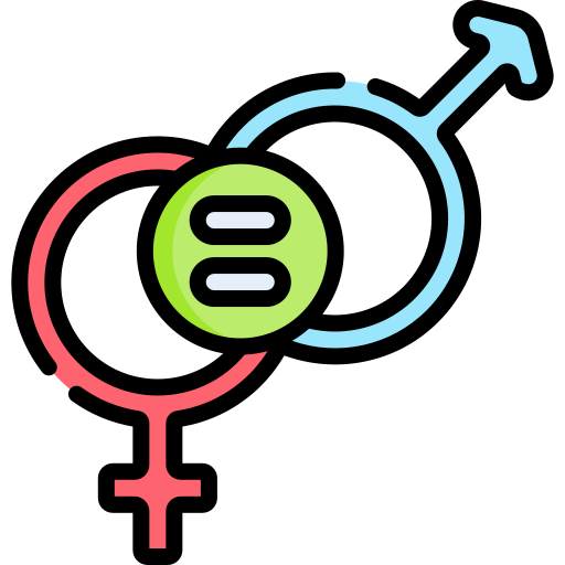 남녀 평등 Special Lineal color icon