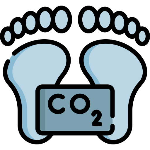 Carbon footprint Special Lineal color icon