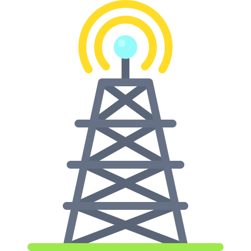 wieża sygnalizacyjna Generic Flat ikona
