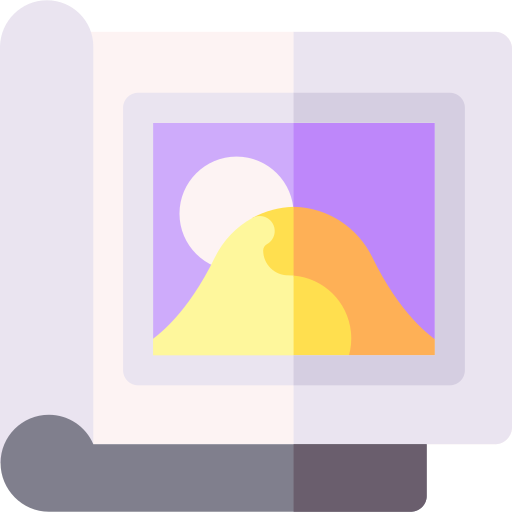 diseño editorial Basic Rounded Flat icono
