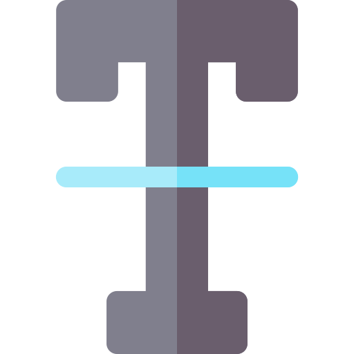 allineamento Basic Rounded Flat icona