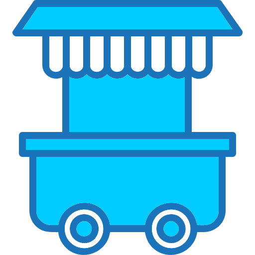 carrito de comida Generic Blue icono