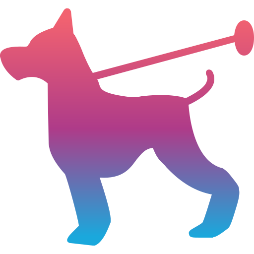 perro caminando Generic Flat Gradient icono