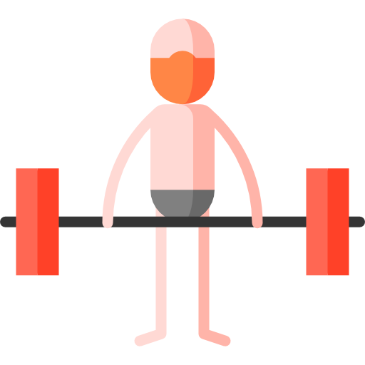 fitness Puppet Characters Flat icona