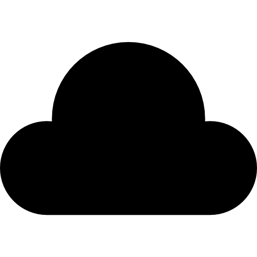 cloud computing Basic Rounded Filled icona