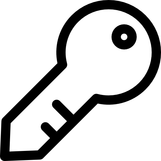 키 Basic Rounded Lineal icon