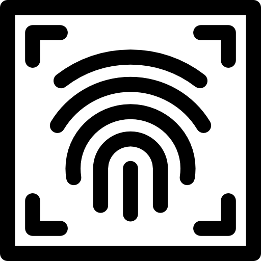 指紋スキャン Basic Rounded Lineal icon