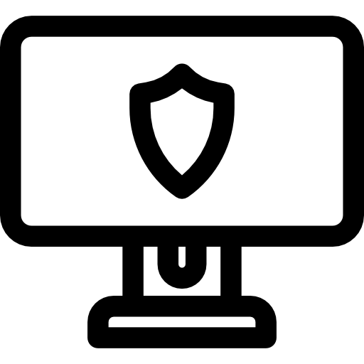 computadora personal Basic Rounded Lineal icono