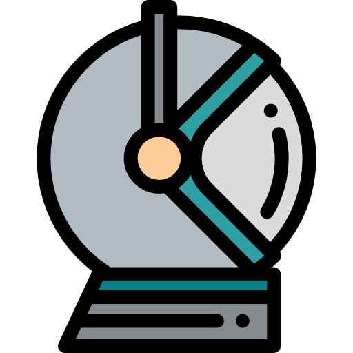 escafandra autónoma Detailed Rounded Lineal color icono