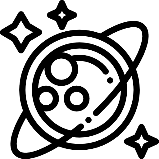 행성 Detailed Rounded Lineal icon