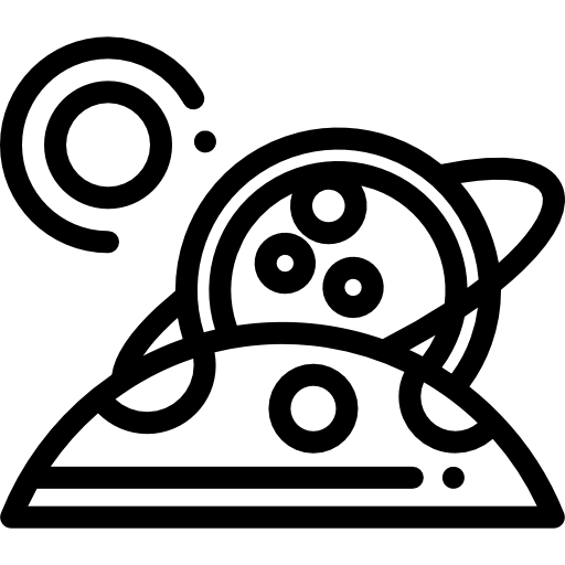 행성 Detailed Rounded Lineal icon