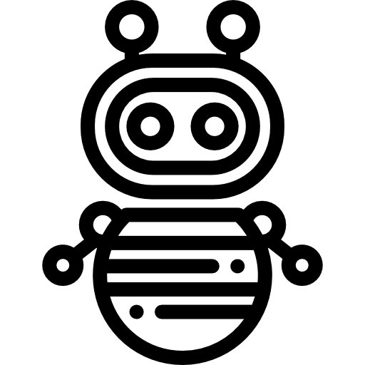 robot Detailed Rounded Lineal icono