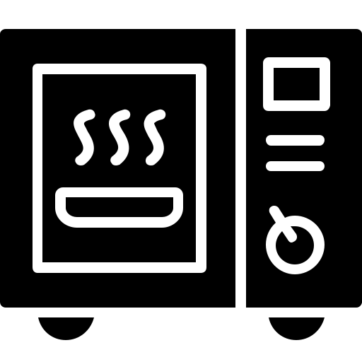 kuchenka mikrofalowa Generic Glyph ikona