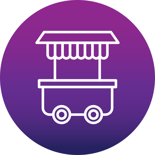 Food trolley Generic Flat Gradient icon