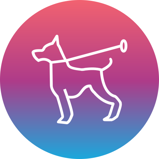 Dog walking Generic Flat Gradient icon
